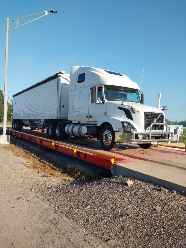 Wellert Trucking truck at plant